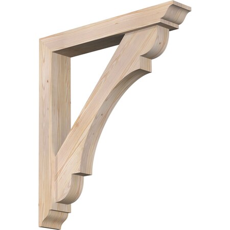 Ekena Millwork Olympic Traditional Smooth Bracket w/ Offset Brace, Douglas Fir, 5 1/2"W x 34"D x 38"H BKT0604X34X38OLY01SDF